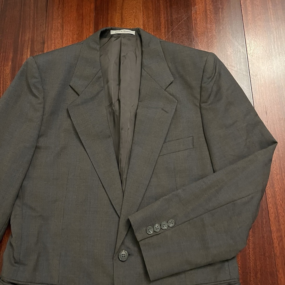 VINTAGE Yves Saint Laurent Blazer Men 40 R Made In France Wool Jacket Sport Coat